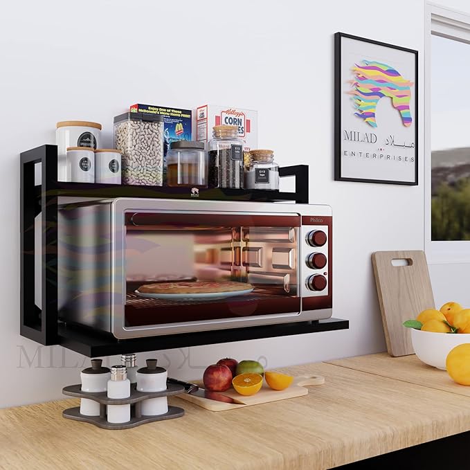 Wall Mount Metal Microwave Stand