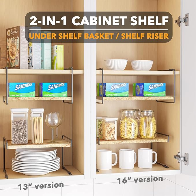 SpaceAid Cabinet Shelf Organizers , Kitchen Counter