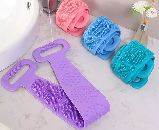 Rubber Band Body Scrub Silicone Scrubber for Shower