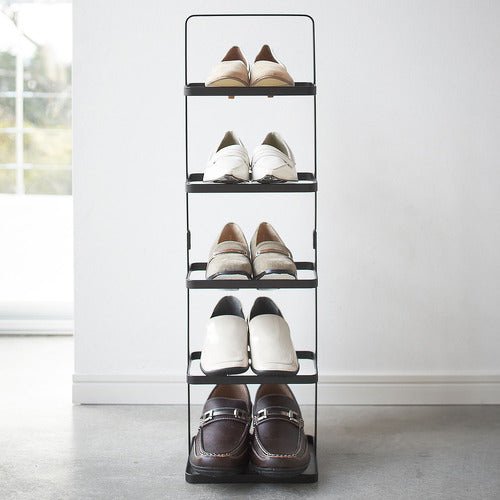 Multi-functional Tower 5 Pair Shoe Rack - Black