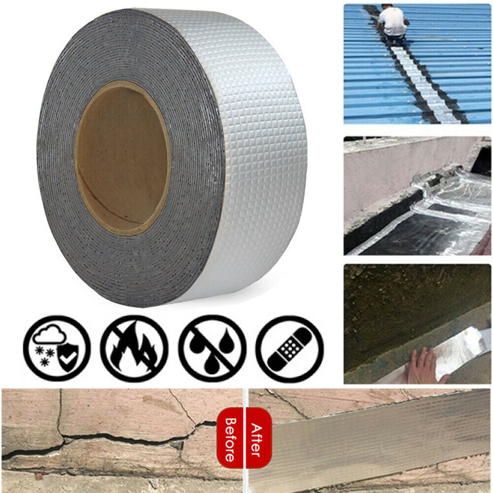 Silver Butyl Waterproof Tape 4″×1.5M