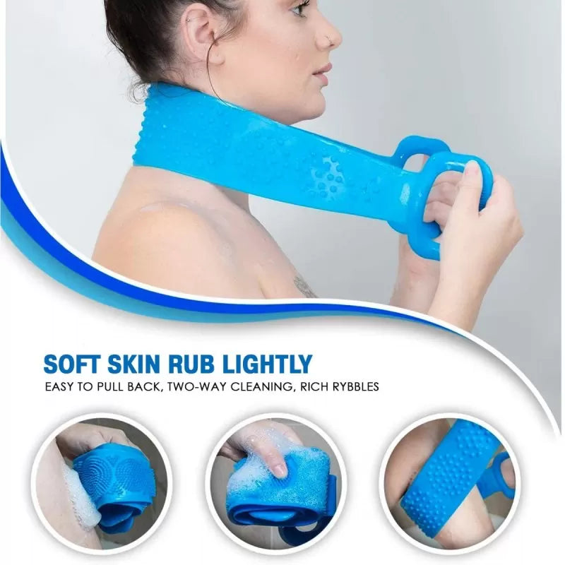 Rubber Band Body Scrub Silicone Scrubber for Shower